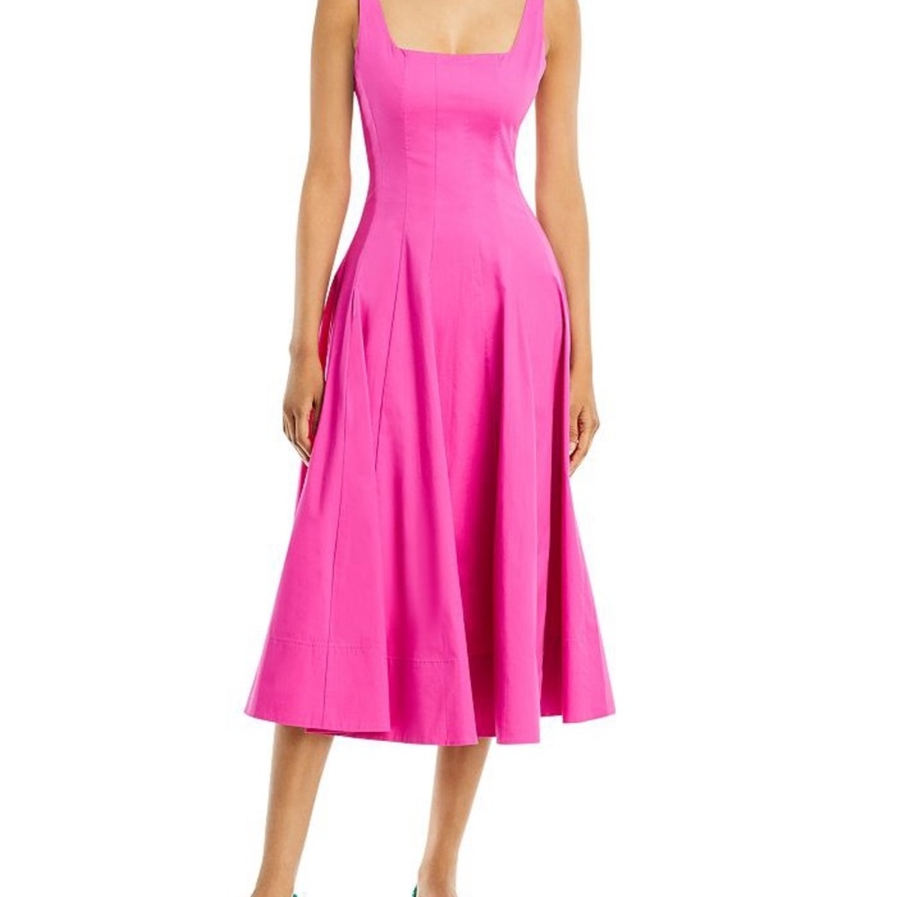 STAUD WELLS COTTON POPLIN DRESS - Picture 2 of 7